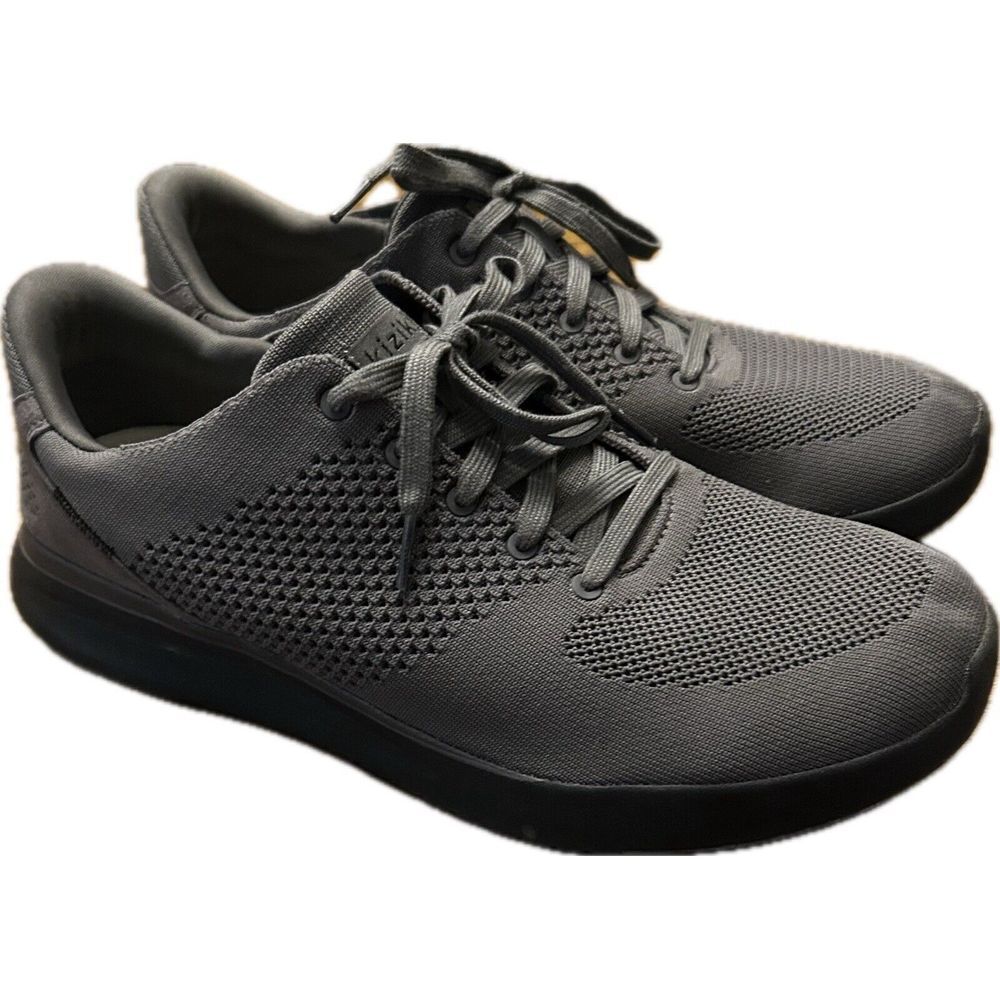 Kizik Men Size‎ 11.5 Wide Lima Graphite Gray Handsfree Comfort Sneaker Shoes W13